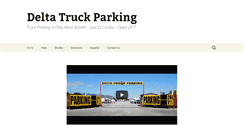Desktop Screenshot of deltatruckparking.com